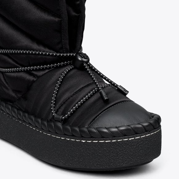 Tory Burch LEATHER TRIM SHEARLING LINING Sleeping Bag Boot BOOTIES 7 8 8.5 9.5 - Picture 12 of 13